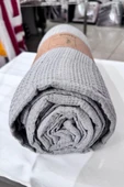 Çeyiz Diyarı Çift Kişilik Yazlık Pamuklu Tek Pike 230x210 cm Gri thumbnail 2