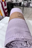 Çeyiz Diyarı Çift Kişilik Yazlık Pamuklu Tek Pike 230x210 cm Lila thumbnail 1