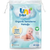 Uni Baby Organik Temizleme Pamuğu 60lı thumbnail 1