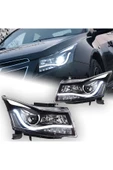 Chevrolet Cruze Kaşlı Led Far Takımı Bi-xenon thumbnail 2