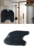 Vantuzlu Sırt ve Ayak Duş Matı, Banyo Duş Küvet İçi Kaymaz Tabanlı Ovma Yıkama Temizleme Matı thumbnail 3