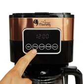 Any Morning SH21615S Dokunmatik Ekranlı Zaman ve Aroma Ayarlı Filtre Kahve Makinesi Bakır Rengi thumbnail 3