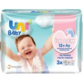 Uni Baby İlk Adım Islak Mendil 3Lu (12+ Ay) thumbnail 3