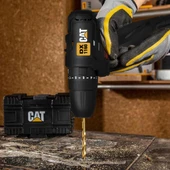 CAT DX1160 12Volt/2.0Ah Li-ion Çift Akülü Kömürsüz Profesyonel Şarjlı Darbeli Matkap + DA01901 32 Parça Aksesuar Seti - 5