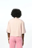 Kısa Kol Pudra Renk Gömlek - 10