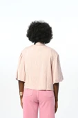 Kısa Kol Pudra Renk Gömlek - 9