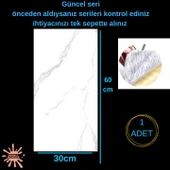 TX-001 60x30cm Shiny Mermer Desenli  Yapışkanlı Karavan Prefabrik Banyo Duvar Kaplama Paneli - 2
