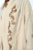 KADIN ÖNÜ VE KOLU PAYET NAKIŞLI KİMONO CEKET - 8