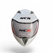 NCR-158 ÇENE AÇILIR GÖZLÜKLÜ E-CE BELGELİ KASK PARLAK BEYAZ - 4