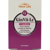 New Life GinVit-Lc L- Carnitine 30 Film Tablet thumbnail 2