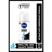 Nivea Invisible For Black  White Roll-On Pure 50 ml thumbnail 1