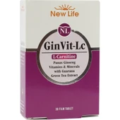 New Life GinVit-Lc L- Carnitine 30 Film Tablet thumbnail 1