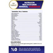 Nutraxin Multivitamin Mineral Immune 60 Tablet thumbnail 2