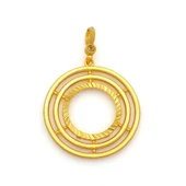 Altın Kaplama İmitasyon Ajda Model Yarım Çerçeve  İçi Boş Kolye Ucu TGR-730 thumbnail 1