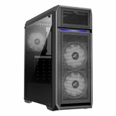 Zalman N5 OF 600W USB 3.2 LED ATX Mid Tower Siyah Kasa thumbnail 2