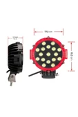 Btm Otomotiv 51 Watt 17 Ledli Off Road Sis Gündüz Farı Projektör Lambası 17 cm - 2
