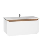Pion lavabo Dolabı 120 Cm Beyaz-Meşe - 1