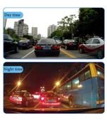 600 Fullhd Araç Içi Yol Kayıt Geri Görüş Park Kamerası. Gece Görüş Dikiz Ayna Kamera. Araç Kamera - 5