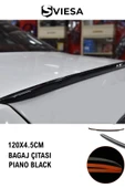 Linea Arka Bagaj Spoiler 120cm Parlak Siyah Bagaj Çıtası Spoiler - 1
