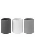 Dekoratif Beton Kalemlik 3’lü Set | Minimalist Organizer, Vazo, Saksı ve Diş Fırçalık - 5