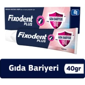Fixodent Plus Diş Protez Yapıştırıcı Tat İçermez Krem 40 gr thumbnail 1