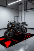 PANIGALE Motor Matı Süngerli Kaymaz Dot Taban Dijital Baskı Motor Halısı MTR0002 RENKLİ 100 X 220 - 1
