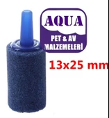 Akvaryum Hava Taşı Silindir 13x25 mm Mavi 1 Adet - 1