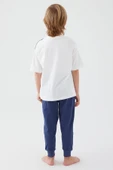 U.S. Polo Assn 1339 Garson İntense Creams Erkek Çocuk Kısa Kol Pijama Takım - 5