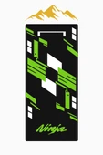 NİNJA Motor Matı Süngerli Kaymaz Dot Taban Dijital Baskı Motor Halısı MTR0003 RENKLİ 120 X 260 - 2