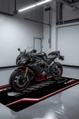 CBR 1000RR Motor Matı Süngerli Kaymaz Dot Taban Dijital Baskı Motor Halısı MTR0007 RENKLİ 120 X 260 - 1