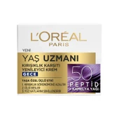 Loreal Paris Yaş Uzmanı Kırışıklık Karşıtı Gece Bakım Kremi 50 ml - 1