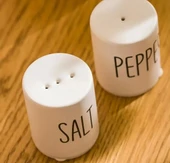 Baskılı Seramik Tuzluk ve Biberlik - 2