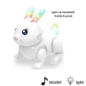 Pilli Tavşan Figür - Sesli Hareketli - 99777-1 - Beyaz - 1