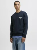 Jack Jones Makota Bisiklet Yala Regular Fit Erkek Sweat 12278601 thumbnail 1