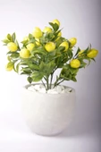 Yapay Limon Ağacı Tanzimi Beton Saksıda Yapay Çiçek Yapay Bitki - 7
