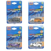 Çek Bırak Metal Küçük Arabalar 4'lü 8 cm - Yarış Arabaları - 3