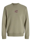 Jack Jones Vıbrant Bisiklet Yaka Relax Fit Erkek Sweat 12277749 thumbnail 1