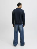 Jack Jones Makota Bisiklet Yala Regular Fit Erkek Sweat 12278601 thumbnail 3