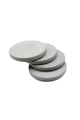 Beton Gri 4’lü Bardak Altlığı Seti ve Stand | Minimalist Modern Dekoratif Beton Altlık Takımı - 6