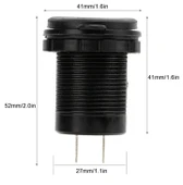 Oto Çakmaklık Şarj Soketi Marine Pano Tip 2 USB QC 3.0 Type-C PD Hızlı Şarj 12-24v - 6