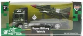 Sürtmeli Die Cast Metal Füze Rampalı Askeri Kamyon - 1