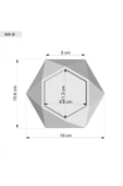 Mermer Desenli Geometrik Beton Saksıda Mandalina Ağacı 35cm - 3