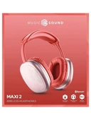 Cellularline Music Sound 2 Maxi Kırmızı Kulak Üstü Bluetooth Kulaklık - 3