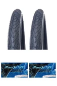 GRL 28x1.75 1 mm Zırhlı Reflektörlü 5101 Bisiklet Dış Lastiği X 2 Adet + Plus Panda İç Lastik Seti - 1