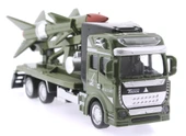 Sürtmeli Die Cast Metal Füze Rampalı Askeri Kamyon - 2