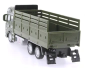 Sürtmeli Die Cast Metal Kasalı Askeri Kamyon - 4
