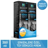 Bioder Tüy Dökücü Krem Erkek 100 ml 2li thumbnail 2
