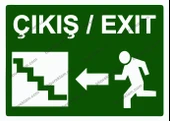 Çıkış / Exıt Uyarı Levhası - 1