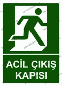 Acil Çıkış Kapısı Uyarı Levhası - 1