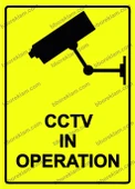 CCTV In Operatıon Uyarı Levhası - 1